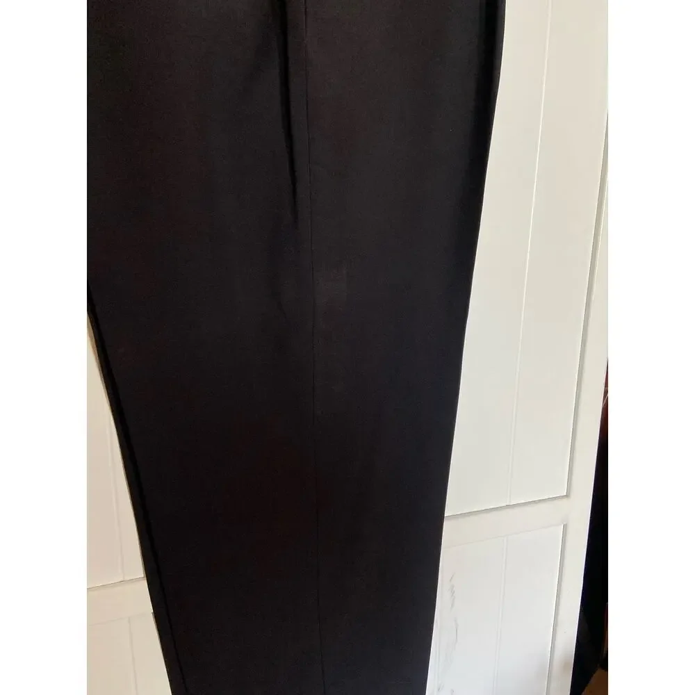 Haggar Mens Pants Sz 38 x 29‎ Repreve Stria Black Dress Smart Fiber Classic NEW